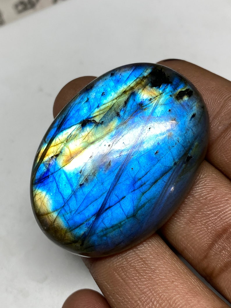 Loose Gemstone Oval shape Hand Polish Gorgeous Flashy Labradorite Cabochon Gemstone 45x32x8 MM Awesome Labradorite Cabochon Gemstone,
