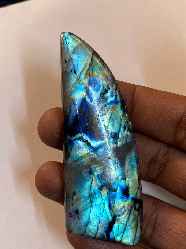 Awesome Labradorite cabochon 88x30x9 MM loose stone Beautiful design cabochon Fancy shape Multi Flashy Labradorite Gemstone