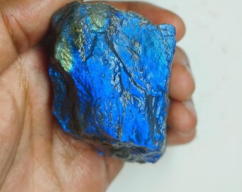 AAAブルーフラッシーラブラドライト原石（24x26x7 mm） - Etsy 日本