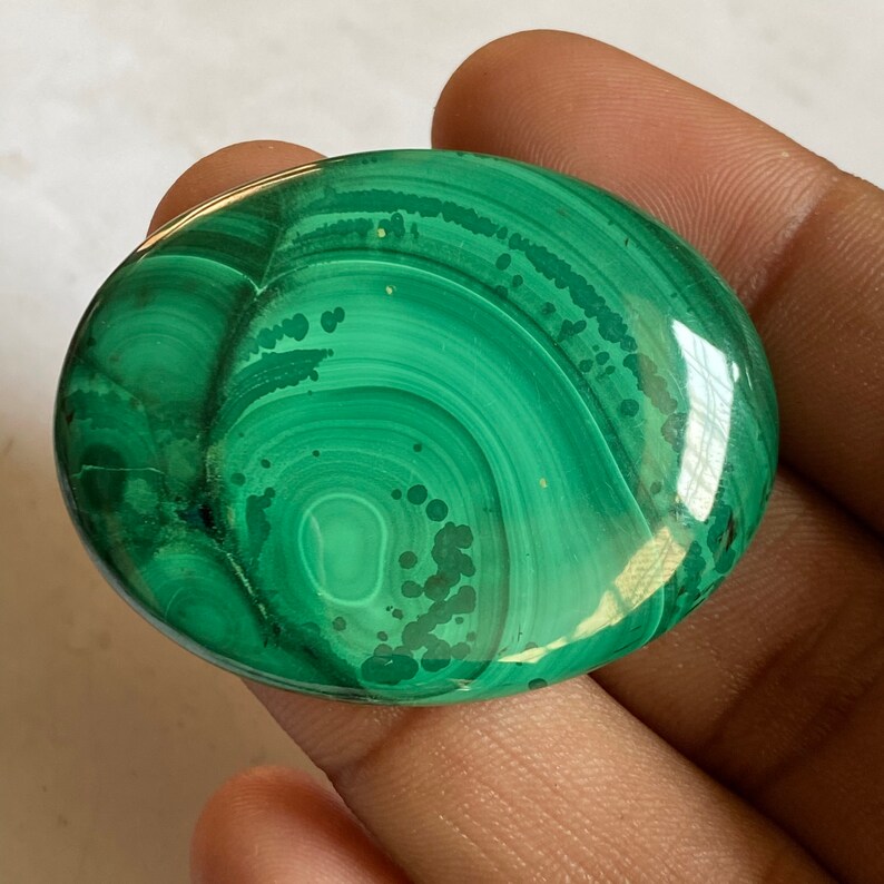 34x45x6 MM Malachite Gemstone Top Quality Malachite Loose Stone Size Gorgeous 100/% Natural Malachite Cabochon Gemstone Oval Shape