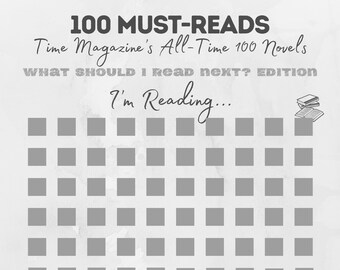 100 Must-Reads - Time Magazine's All-Time 100 Novels - What Should I Read Next? Edition - I'm reading... Scratch-off Poster