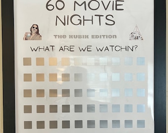 50 or 60 Movie Nights - The Personalized Edition - What are we watchin’? Scratch-off Poster