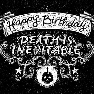 Carte de vœux sombre d’anniversaire // Drôle de carte humoristique Sarcastique Nihiliste Goth Philosophie Sombre Ironique Deathday Macabre Pessimist Card
