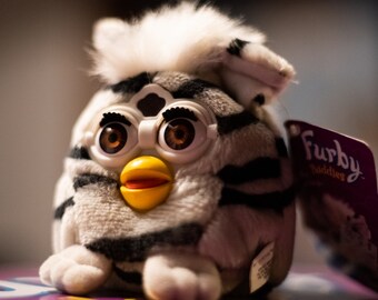 Zebra Furby Buddie with tag
