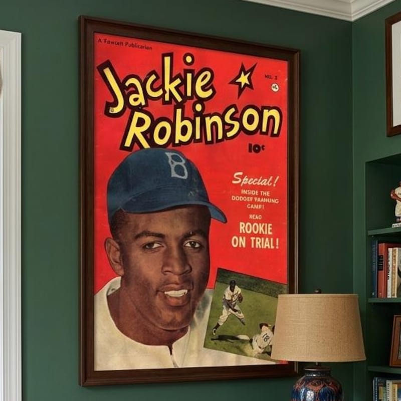 Jackie Robinson Poster - Etsy