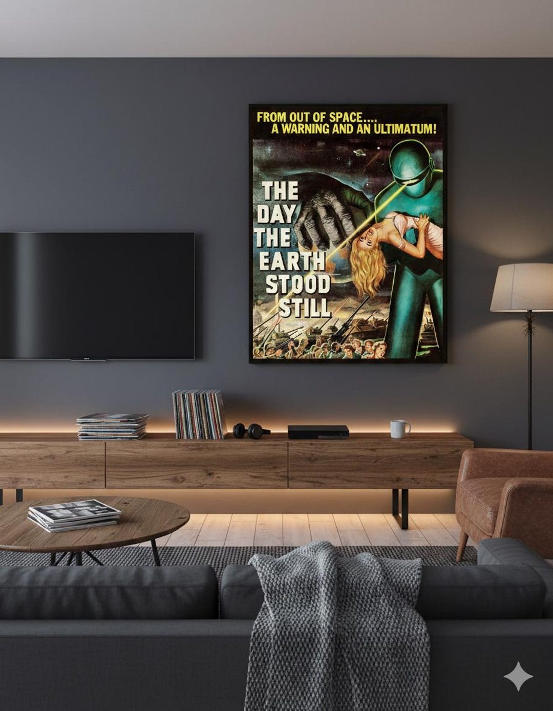 The Day the Earth Stood Still (1951) Movie Poster Reprint Sci-fi ...