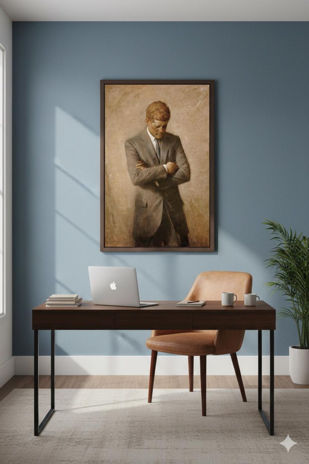1970 John F. Kennedy Official Portrait by Aaron Shikler, JFK
