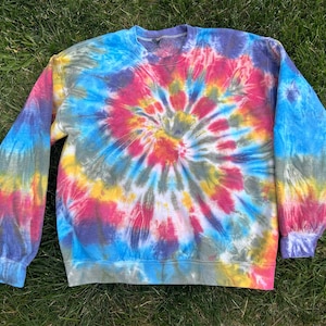 Rainbow Tie Dye Crewneck