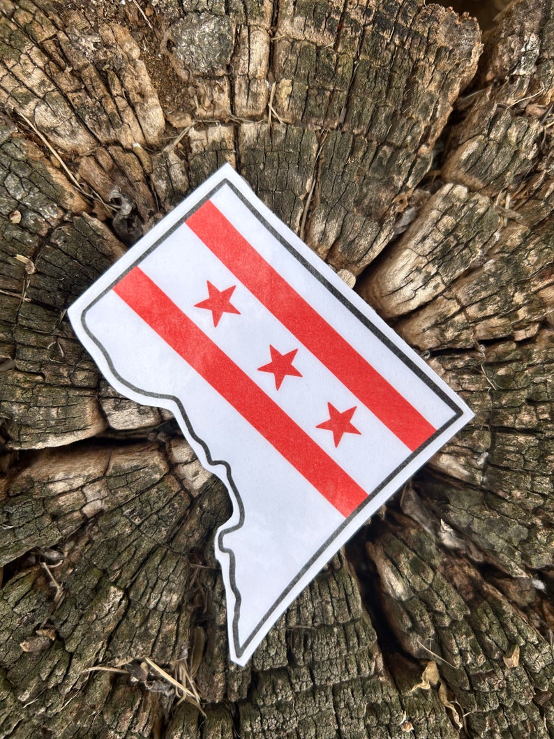 DC Flag Sticker - Etsy