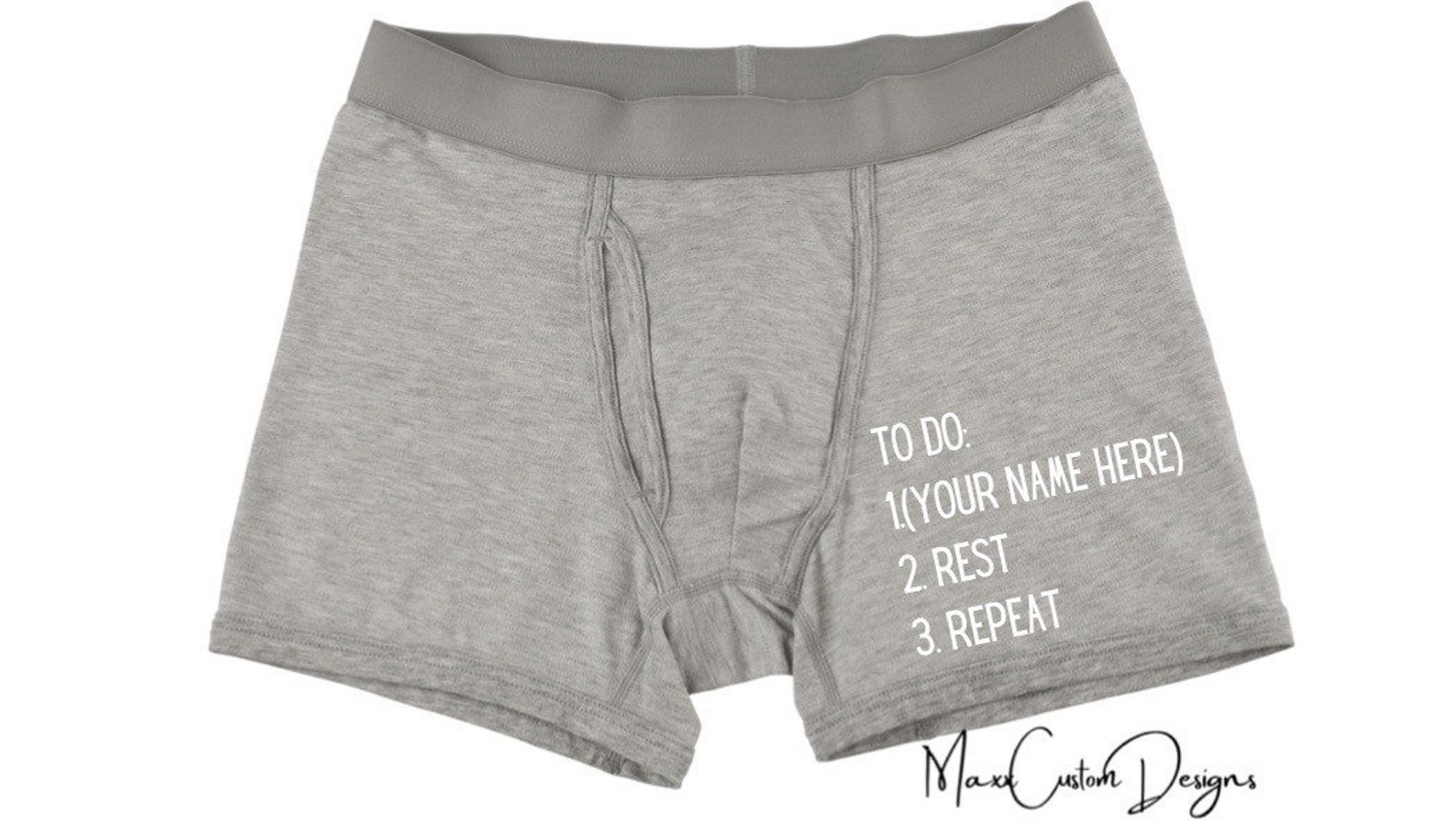 Funny Men's Underwear Boxers With Dirty Sayings Etsy