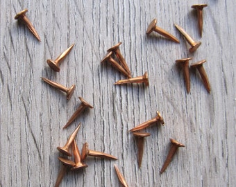 20 copper tacks 3/8" long