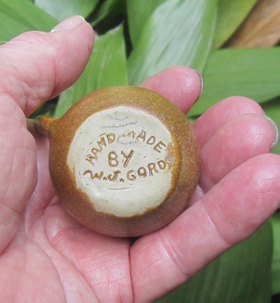 W.J. GORDY Pottery Creamer Etowah Mounds Souvenir - Etsy