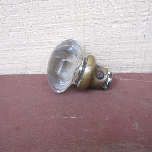 old 12 side glass door knob