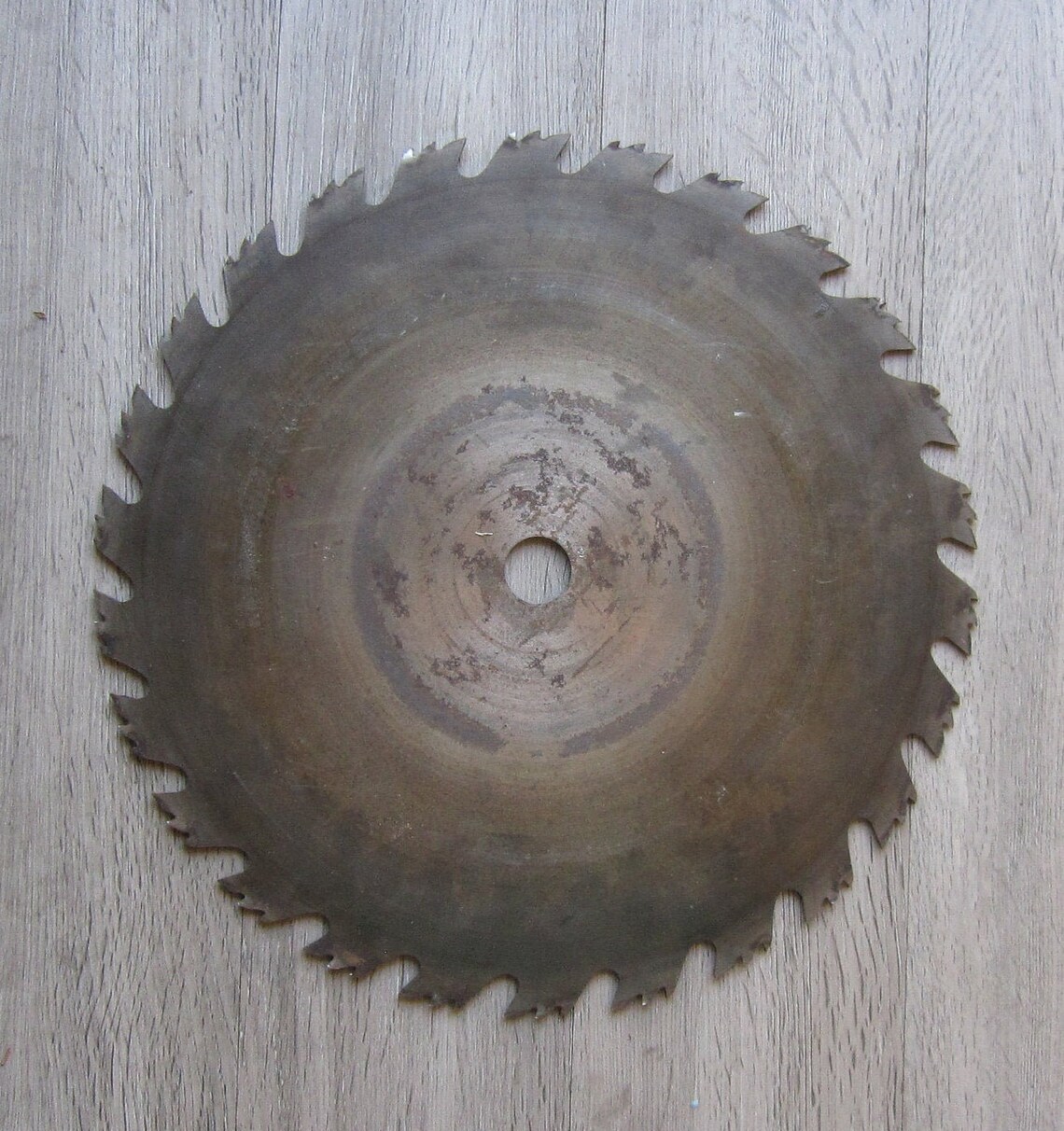 Old used round Saw Blade 13 diameter Etsy
