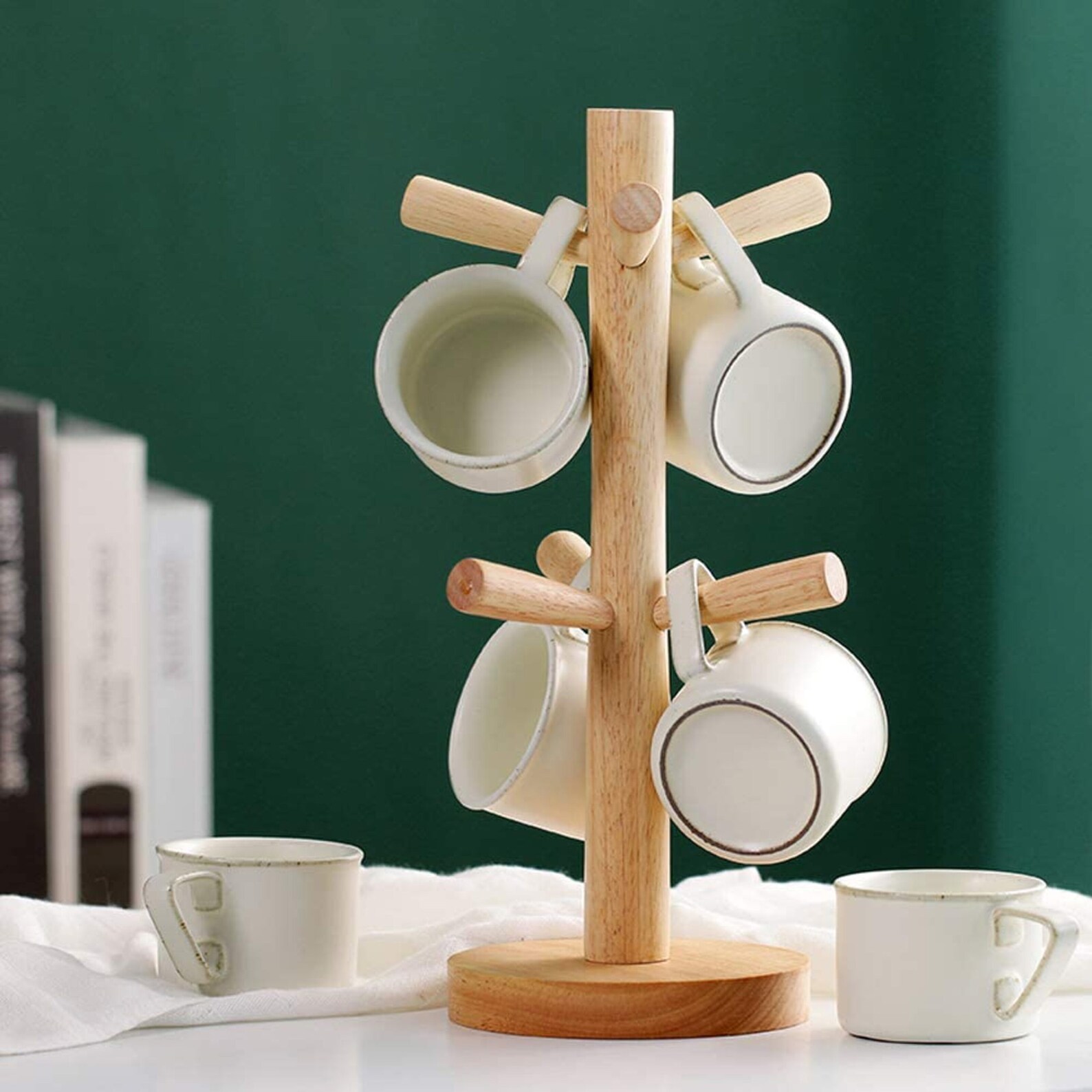 Wood Mug Tree/Mug Holder/Mug Rack Tabletop/Holder Storage Etsy