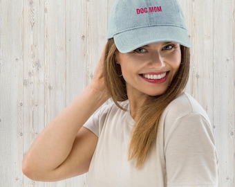 Dog Mom Denim Hat