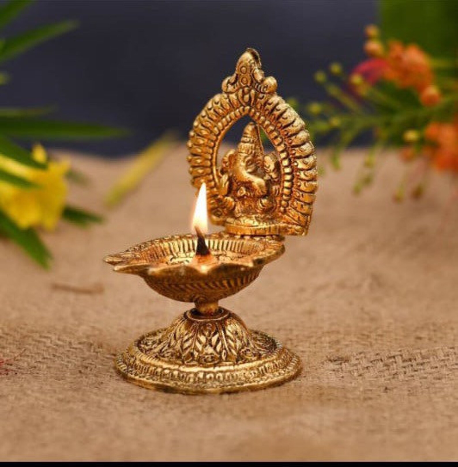 Ganesh Diya/ganesh Candle Holder/diya/tea Light Holder Etsy