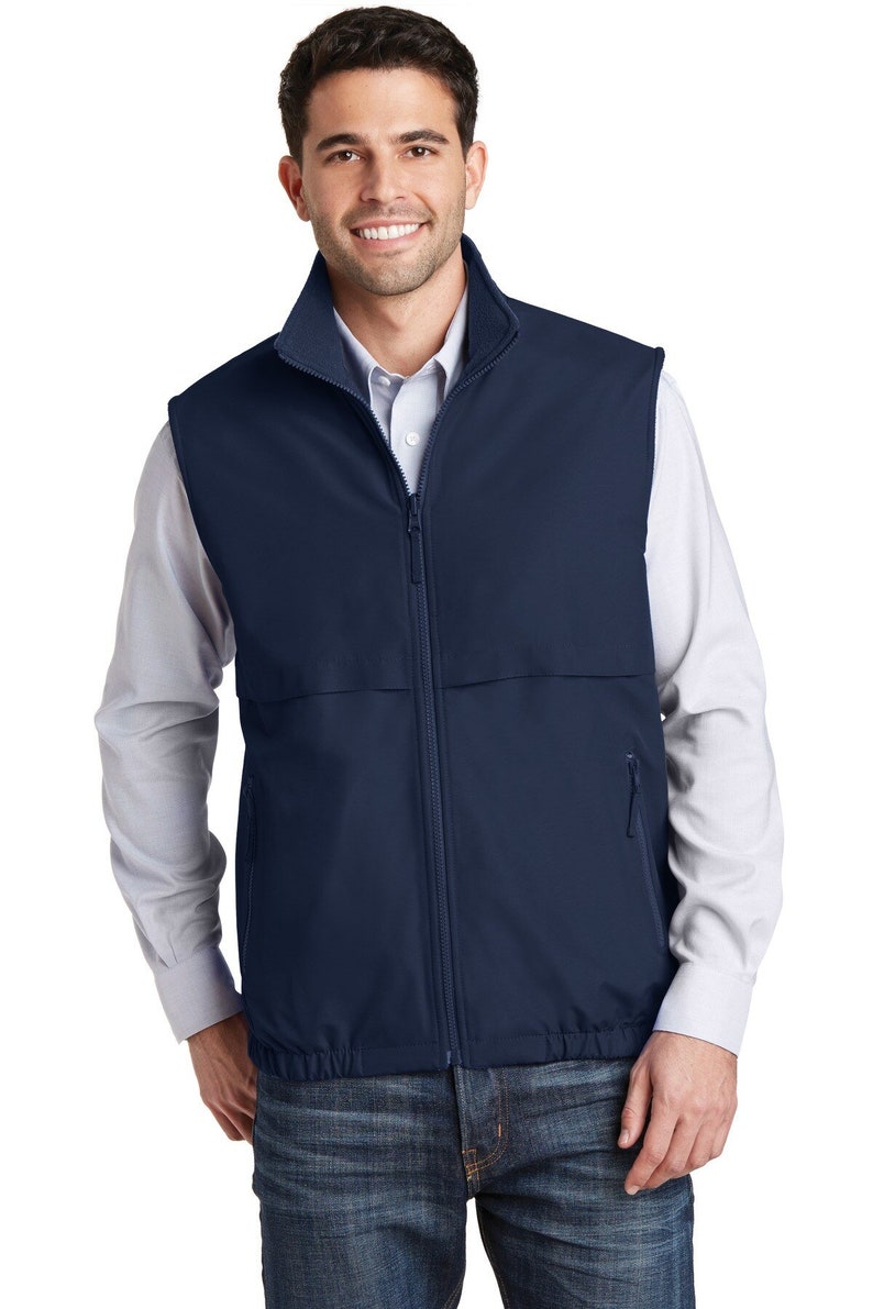 Personalized with Custom Design or Company Logo Custom Embroidered Port Authority Reversible Charger Vest J7490