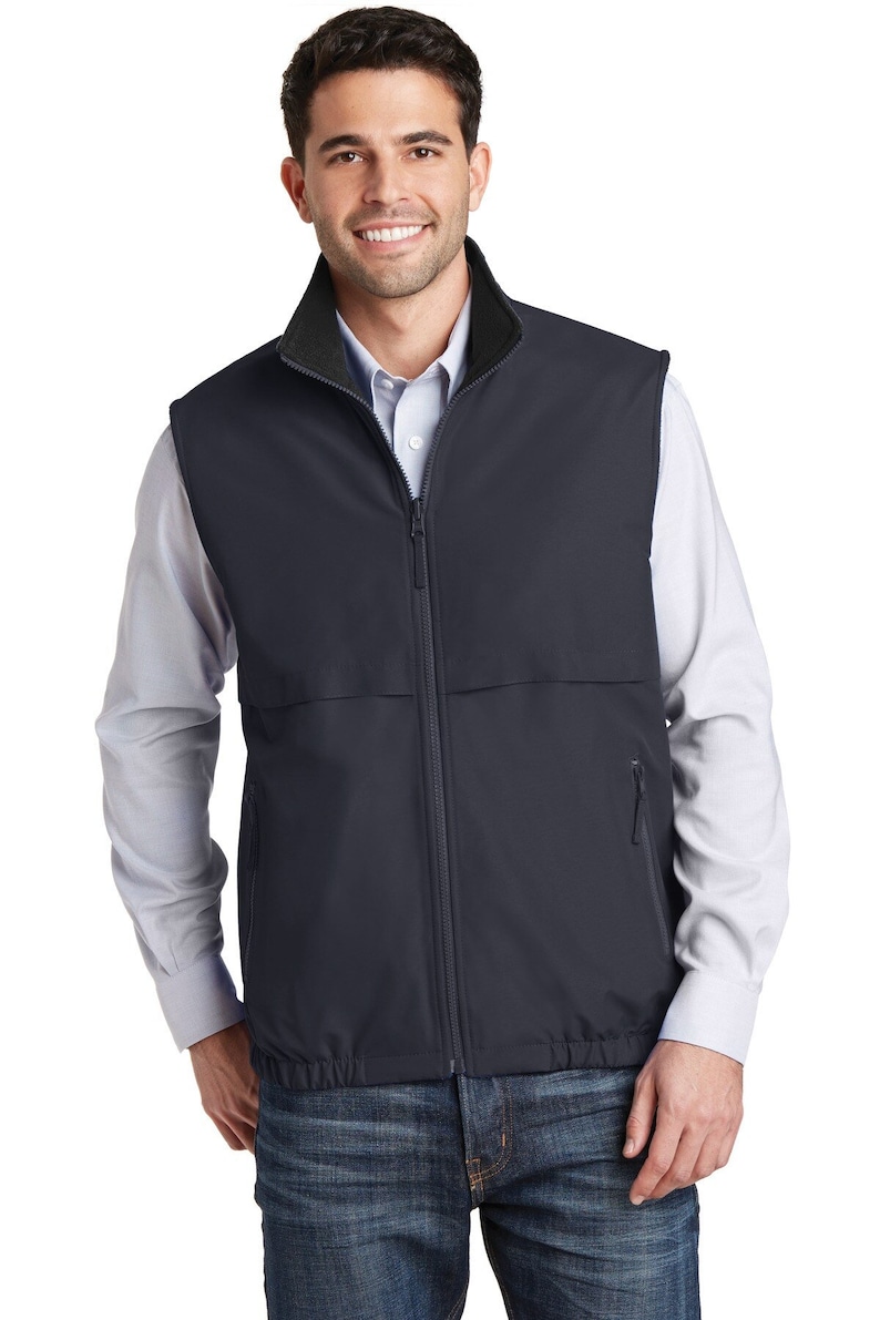 Personalized with Custom Design or Company Logo Custom Embroidered Port Authority Reversible Charger Vest J7490