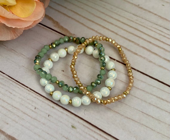 Green marble bracelet deals