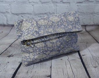 Hand Made Block Print Make up Bag
