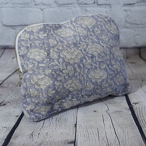 Hand Made Block Print Make up Bag