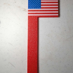 Red, white, and blue replacement mailbox flag