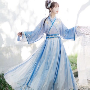 Kid's Chinese Hanfu Dress,tang Dress Long Suit, Girls Costume