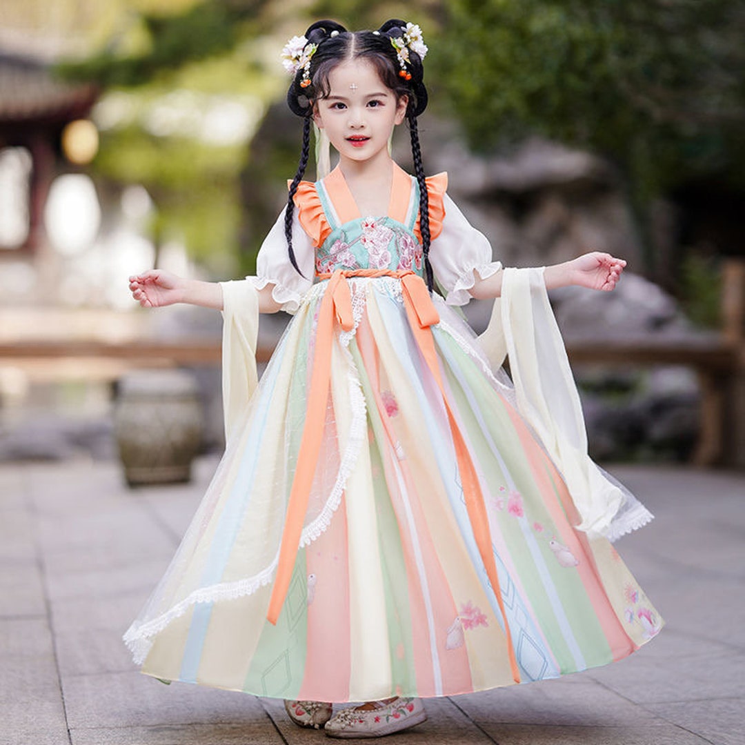Girls Hanfu by Hanfu Story Children Hanfu Chinese Traditional Costume  Princess Dresses Ancient China Fairy Dresses Ines -  Portugal
