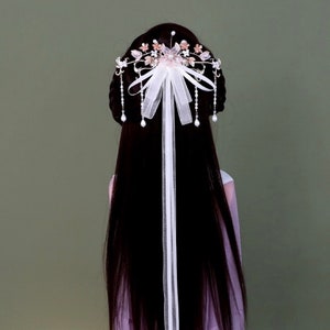Women\'s chinese hanfu hair ribbon hair tie accessory for princess fairy  drama cosplay dress