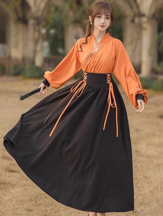 Fashion Hanfu Chinese Style Dress Modern Hanfu Black Dress - Fashion Hanfu