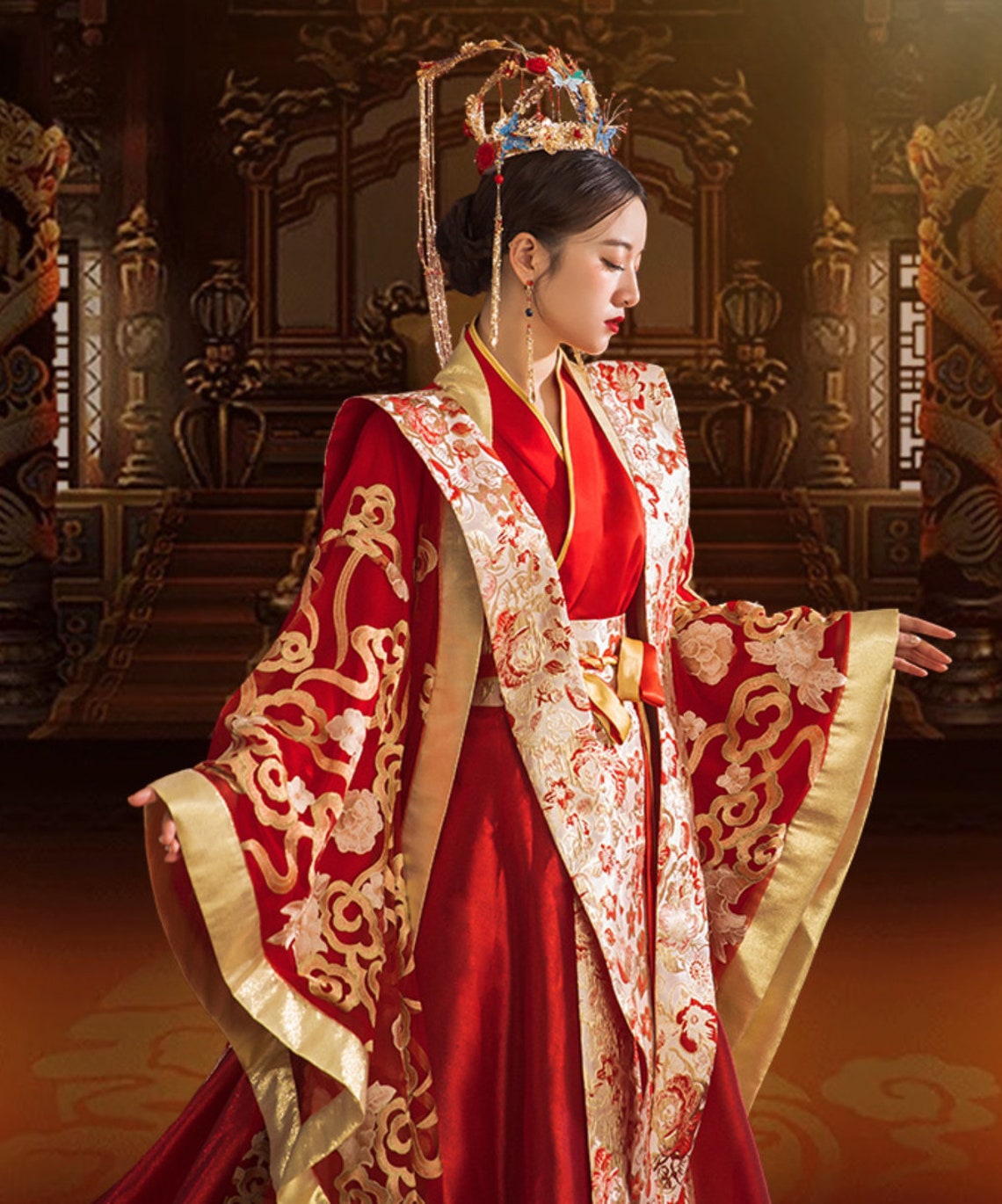 Traditional Han Chinese Wedding Dress Bridal Dress Hanfu - Etsy