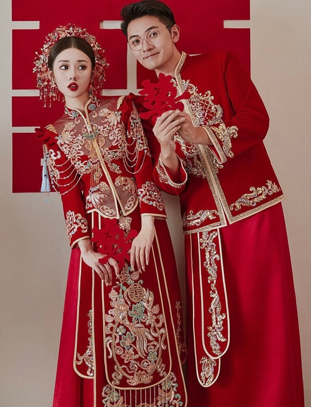 Traditional Han Chinese Wedding Dress Bridal Dress Hanfu Wedding Dress