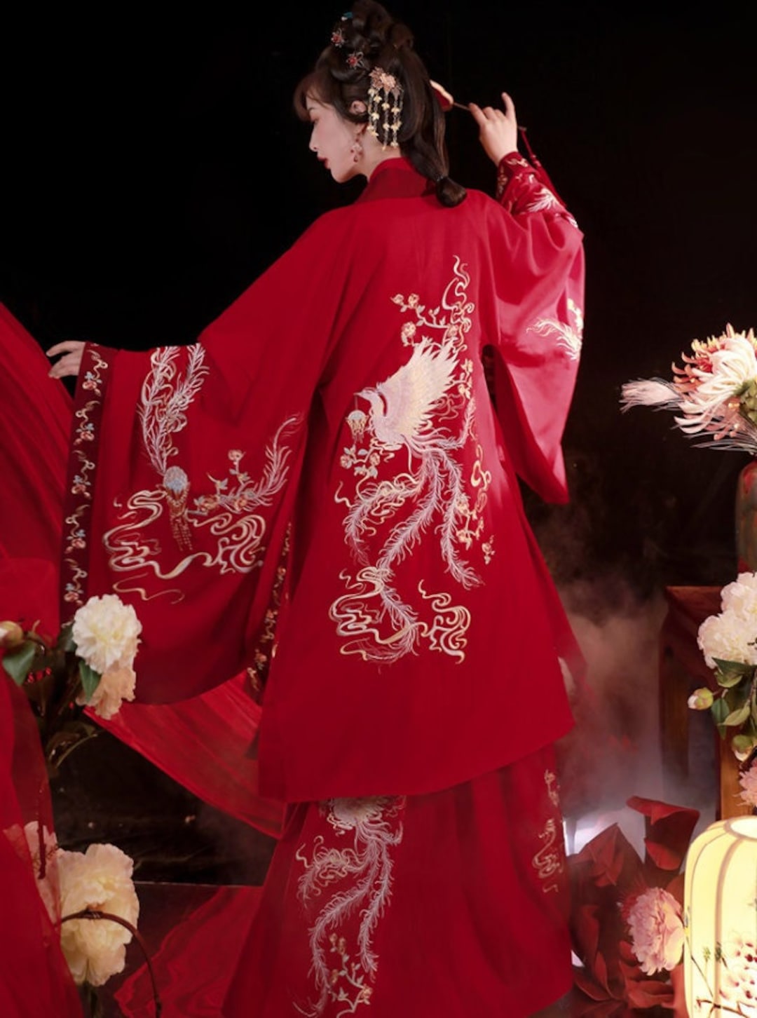 Traditional Han Chinese Wedding Dress Bridal Dress Hanfu Etsy Traditional Han Chinese Wedding Dress Bridal Dress Hanfu Etsy