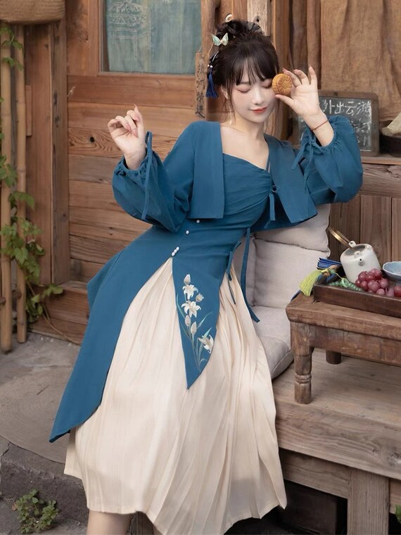 The chinese traditional blue deals workwear