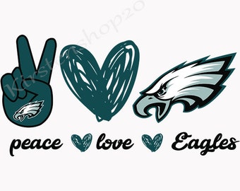 Download Peace Love Eagles Etsy