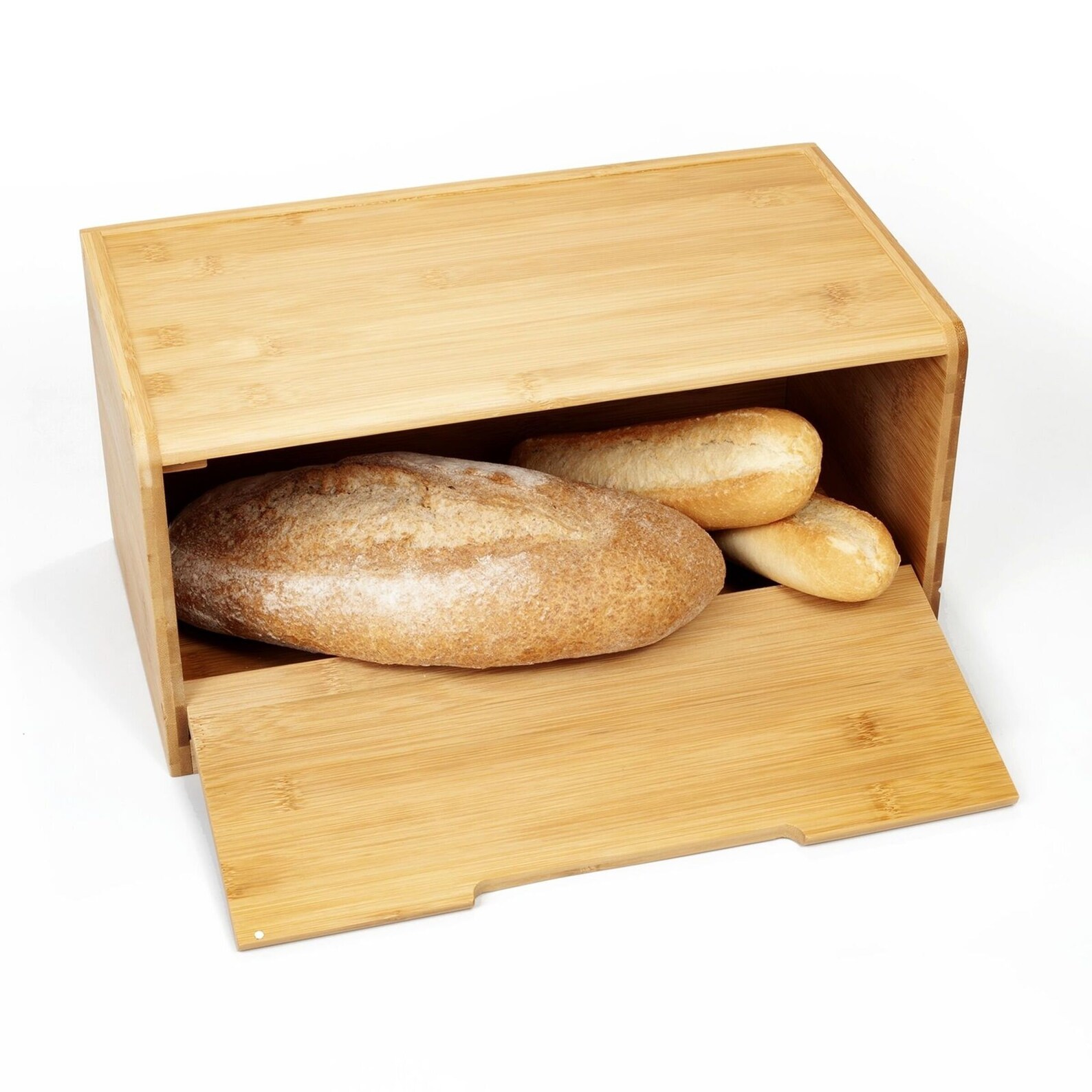 Bamboo Bread Bin Storage Crock Canister Large Bread Bins for Etsy