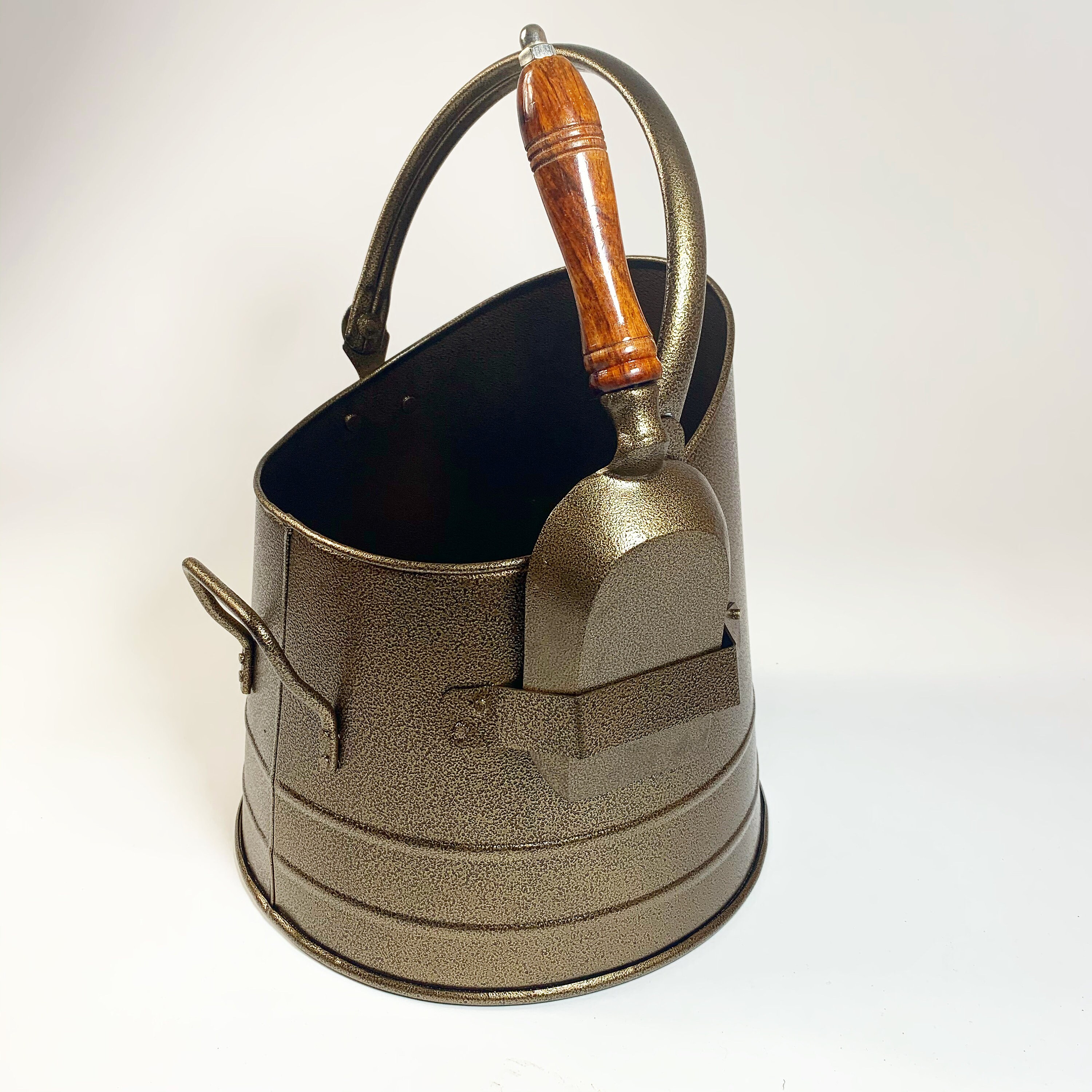 Coal Bucket with Shovel Brass Antique Finish Coal Hod Etsy