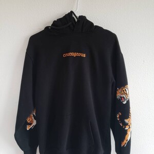 divided black hoodie