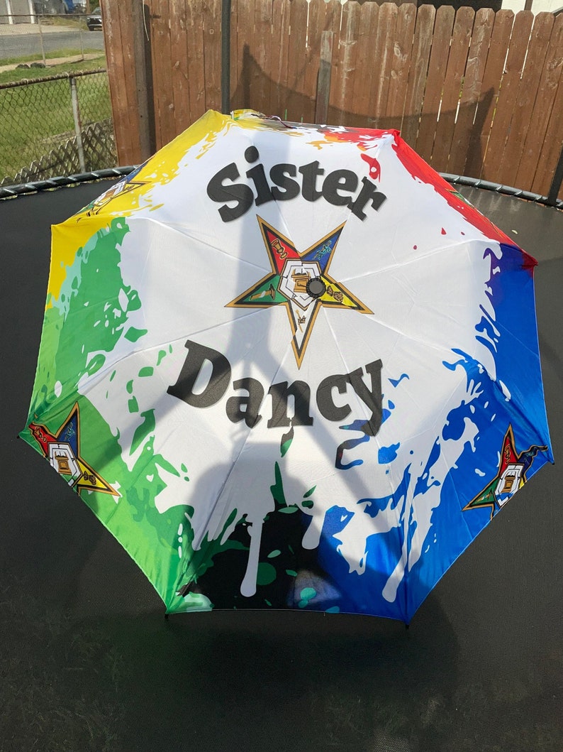 Order of the Eastern Star, OES Umbrella, Gift for Her, Custom Umbrellas