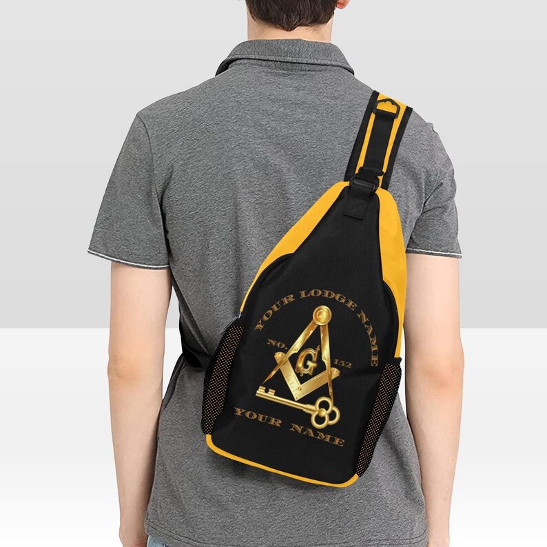 Masonic, Masonic Lodge, Masonic Lodge, Chest Bag, Bag for Him, Stylish