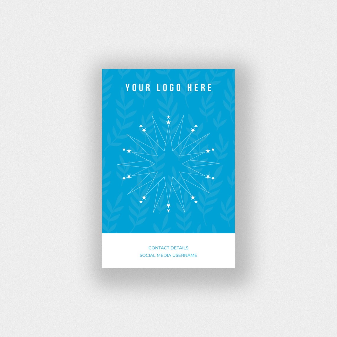 Baking Card Editable Canva Template Minimalist Pin Packaging Etsy