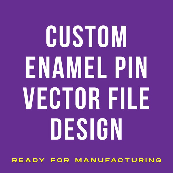 Custom enamel pin vector design, ready for manufacturing | Enamel pin artist | lapel pin illustration | graphic designer | Enamel Pin Design