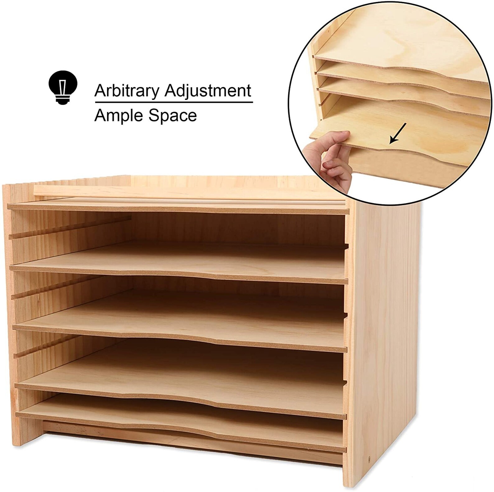 Wooden File Organiser Paper Sorter File Sorter with 4 Etsy