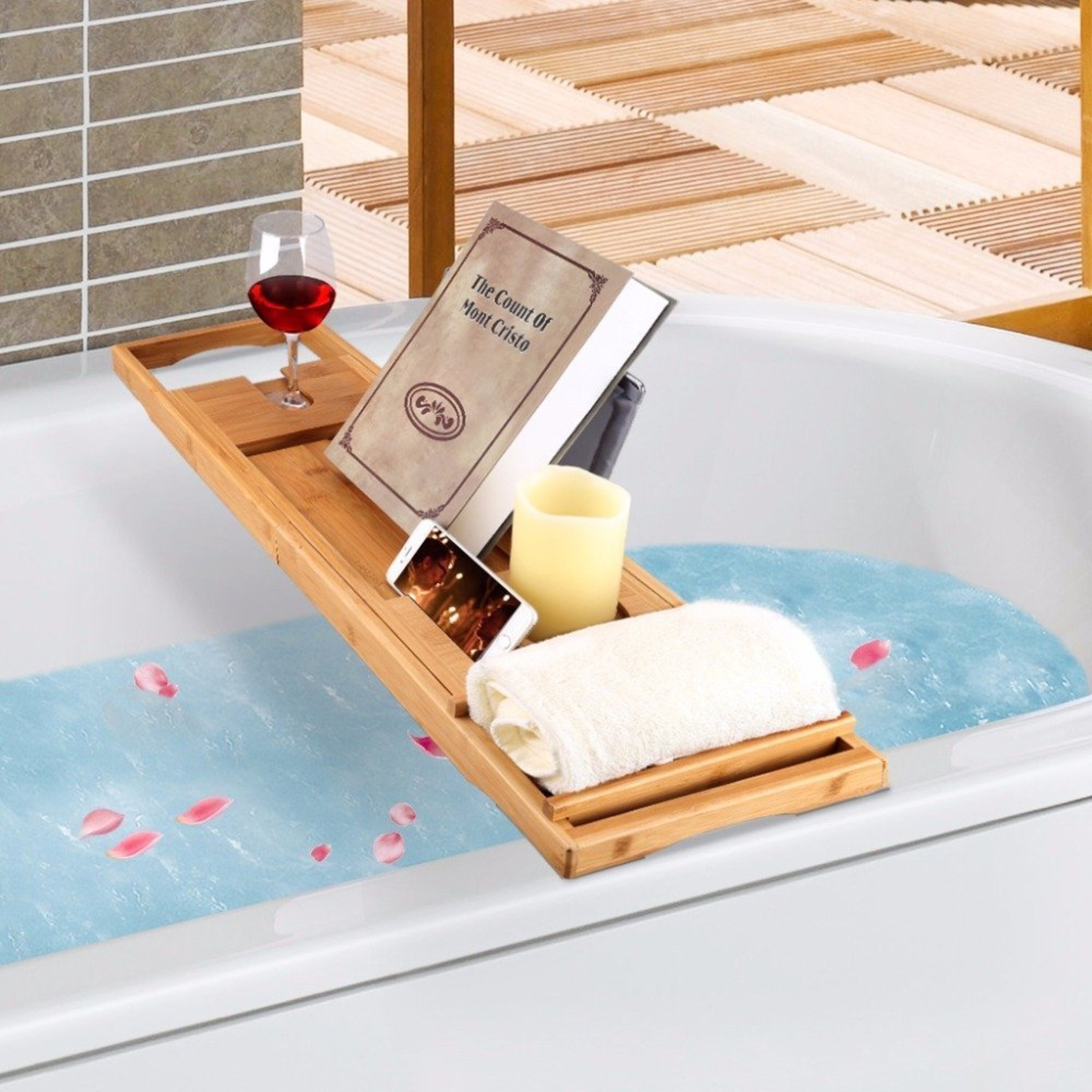 Bathtub Caddy & Laptop Bed Desk 2 in 1 Bath Tray Builtin Etsy