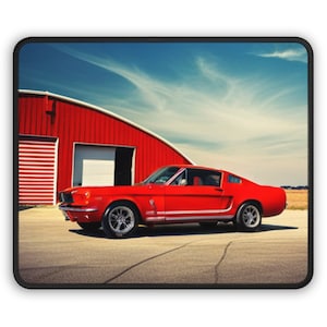 1965 Ford Mustang Red Shelby GT350 Gaming Mouse Pad