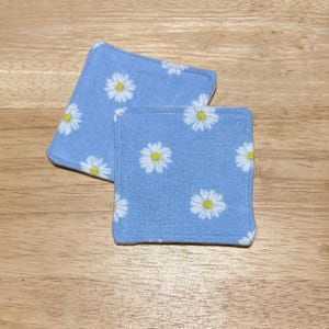 Reusable makeup remover pads, reusable facial rounds, flannel facial rounds; different fabric design options, handmade