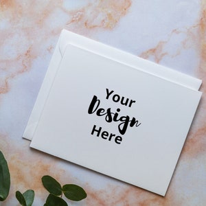 White Card Mockup | Blank Card, Greeting Card Mockup, Invitation Card Mockup, Stationery Mockup, Minimalist, Wedding Card Mockup, A2 Card