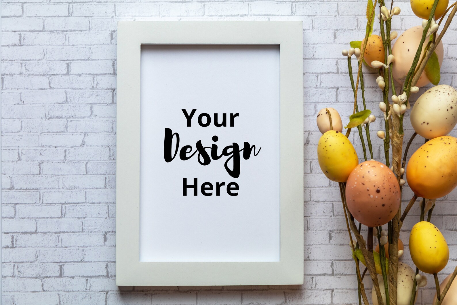 Download White Frame Mockup for Easter 4x6 White Frame Mockup for ...