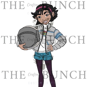 Sobre la Luna Fei Fei Astronauta SVG, PNG, JPG, Descarga Digital, Película Over The Moon, Regalo para ella, Regalo para niños, Astronauta, Fei Fei